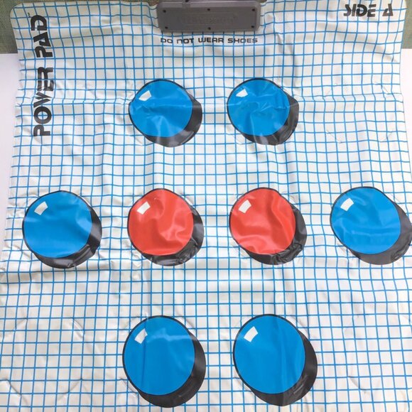 Nintendo NES Power Pad & Dance Aerobics Floor Mat Game Cartridge Vintage 1988 - Picture 6 of 16